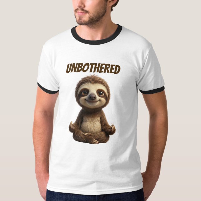 Camiseta Preguiça Despreocupada e Fria (Frente)