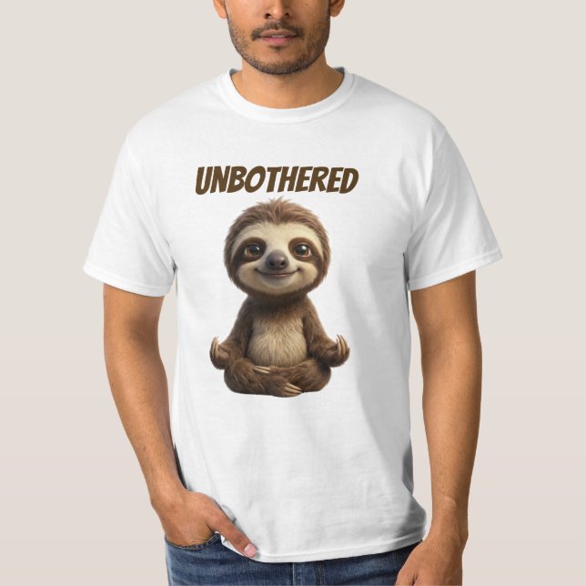 Camiseta Preguiça Despreocupada e Fria (Frente)