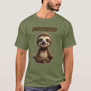 Camiseta Preguiça Despreocupada e Fria