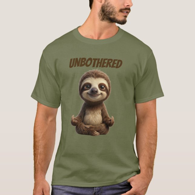 Camiseta Preguiça Despreocupada e Fria (Frente)
