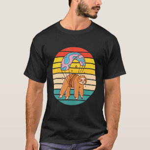 Camiseta Preguiça Divertida no Salto de Paraquedas