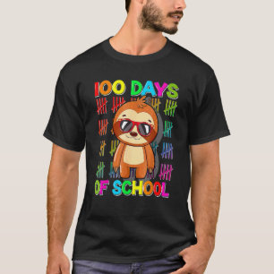 Camiseta Preguiça do 100º Dia de Escola Preguiça da Escola