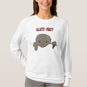 Camiseta Preguiça do bebê do abraço da preguiça