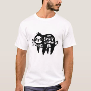 Camiseta Preguiça é o meu Espírito Animal Relaxando Introve