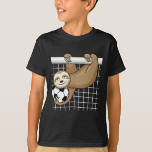 Camiseta Preguiça Engraçada Amante de Futebol - Crianças Li