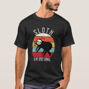 Camiseta Preguiça Engraçada É Meu Animal Espiritual Homens