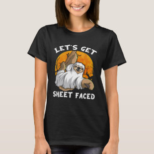 Camiseta Preguiça Fantasma Vamos Ficar com a Folha na Cara 
