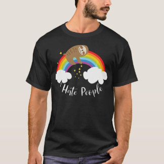 Camiseta Preguiça Fofa - Odeio Pessoas