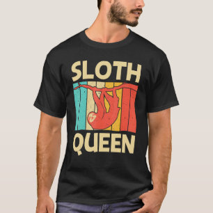 Camiseta Preguiça Fofa Para Mulheres Mãe Preguiça Gigante