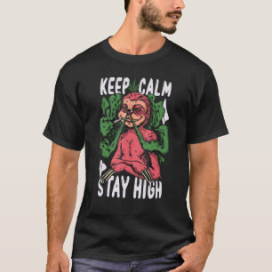 Camiseta Preguiça Fumando Maconha de Animal & Ervas Daninha