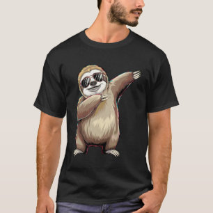 Camiseta Preguiça Legal com Óculos de Sol Dab Dance Meninos