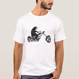 Camiseta Preguiça lenta em uma bicicleta rápida