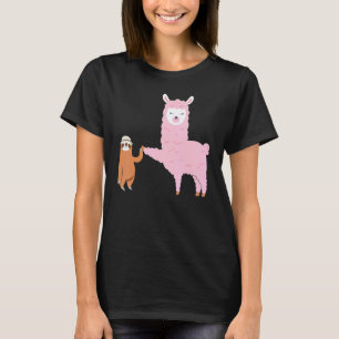 Camiseta Preguiça Lindo Lhama Melhores Amigos Para Sempre A