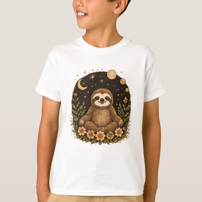 Camiseta Preguiça Meditando (Frente)