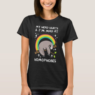 Camiseta Preguiça Minha Cabeça Dói e Estou com Raiva dos Ho