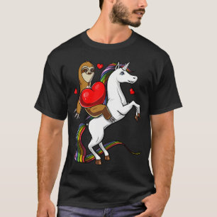 Camiseta Preguiça Montando Unicórnio Mágico
