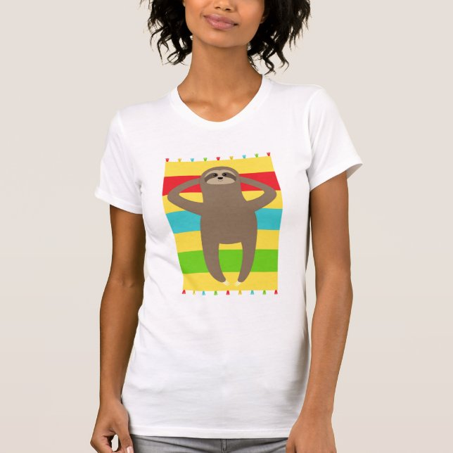 Camiseta Preguiça na praia (Frente)