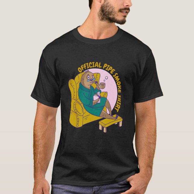 Camiseta preguiça oficial de fumo (Frente)