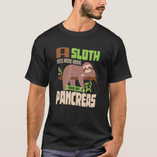 Camiseta Preguiça Pancreas Preguiçoso T1D Diabetes