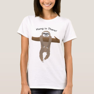Camiseta Preguiça Pendurada em um Galho de Árvore, Agarre F