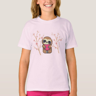 Camiseta preguiça primavera