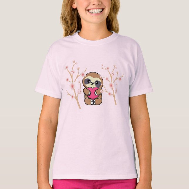 Camiseta preguiça primavera (Frente)