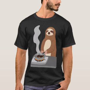 Camiseta Preguiça Queima Comida Hobby Culinária Chef Irônic