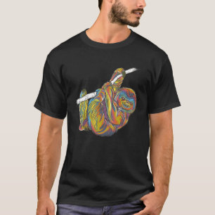 Camiseta Preguiça Splash para Adolescentes Crianças e Adult