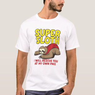 Camiseta Preguiça Super Legal Eu Vou Te Resgatar No Meu Pró