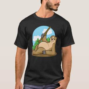 Camiseta Preguiça Tocando Oboé Instrumentos Musicais de Sop