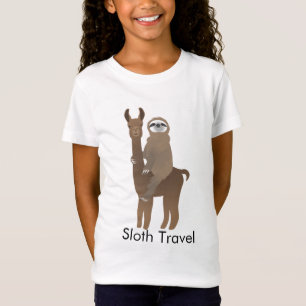 Camiseta Preguiça Viaja numa Llama