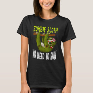 Camiseta Preguiça Zumbi Não Precisa Correr Animal Assustado