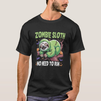 Camiseta Preguiça Zumbi Sem Precisar Correr Halloween Pregu