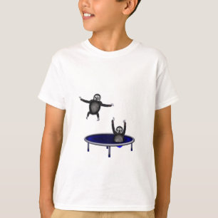 Camiseta preguiças trampolining
