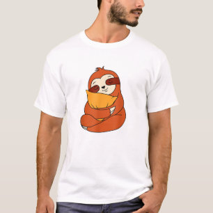 Camiseta Preguiçoso Bicho-Preguiça Abraça Travesseiro Bicho
