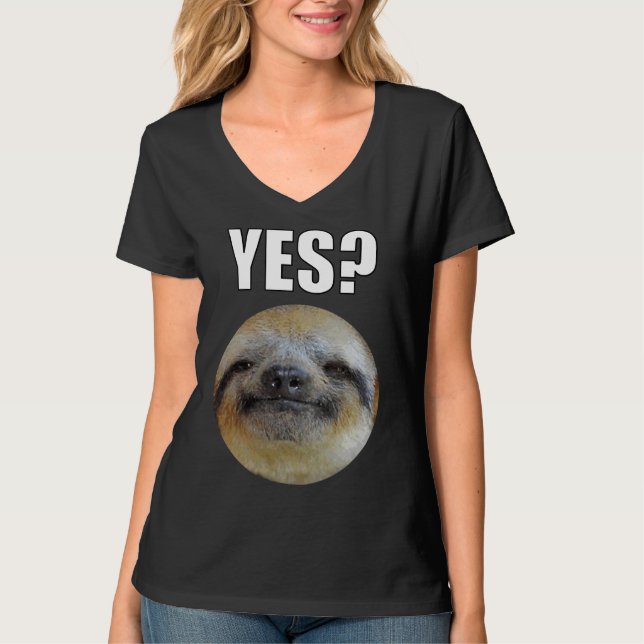 Camiseta Preguiçoso Engraçado Lloth Sim (Frente)