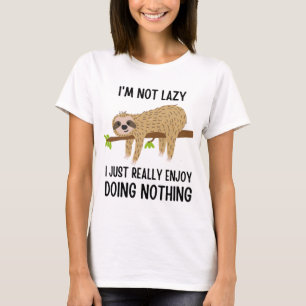 Camiseta Preguiçoso Fazendo Nada