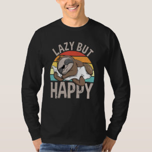 Camiseta Preguiçoso, Mas Feliz Pavão, Doce Dormindo Lama