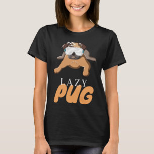Camiseta Preguiçoso Pug Cachorro Fofo Presente Clássico 299