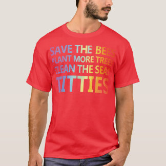 Camiseta Preguiçoso, salve as abelhas plantando mais árvore
