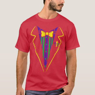 Camiseta Preguiçoso Tuxedo Arco Costume Tie Funny Mardi Gra