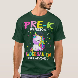 Camiseta Prek, Terminamos O Jardim De Infância Aqui Vemos M