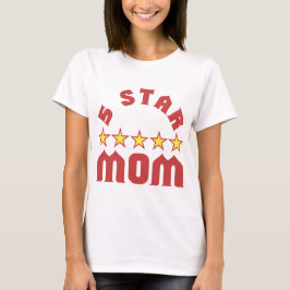Camiseta Premie a Mãe com 5 Estrelas