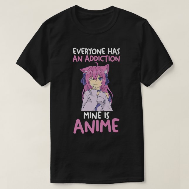 Camiseta Prêmio de Anime Viciado  (Frente do Design)