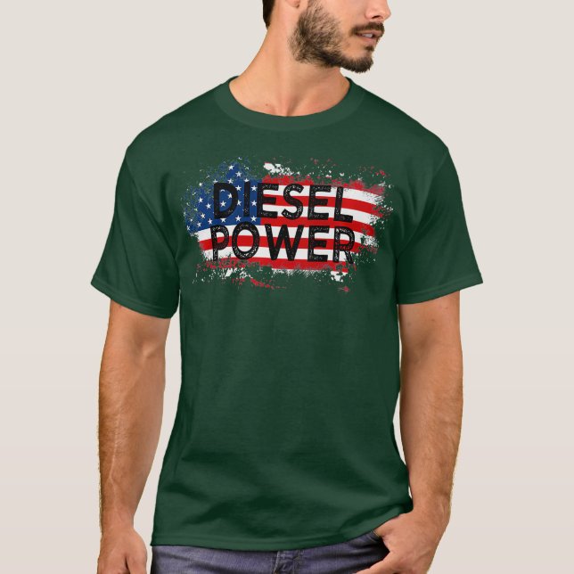 Camiseta Prêmio de Caminhão de Sinalizador Diesel (Frente)