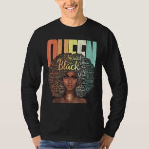 Camiseta Prêmio de Empoderamento da Rainha Ebonia Negra-Afr
