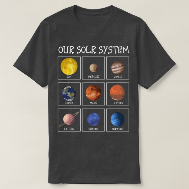 Camiseta Prêmio de Espaço Exterior da Ciência (Frente do Design)