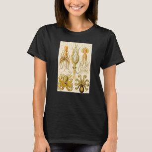 Camiseta Prêmio de Ilustração de Octopus Submarino Vintage