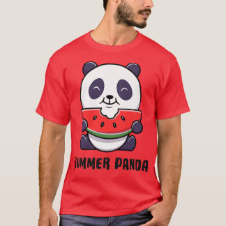 Camiseta Prêmio de Melancia para Ursos de Panda de Verão