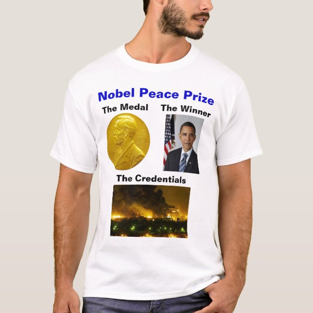 Camiseta Prêmio de paz de Nobel (Frente)